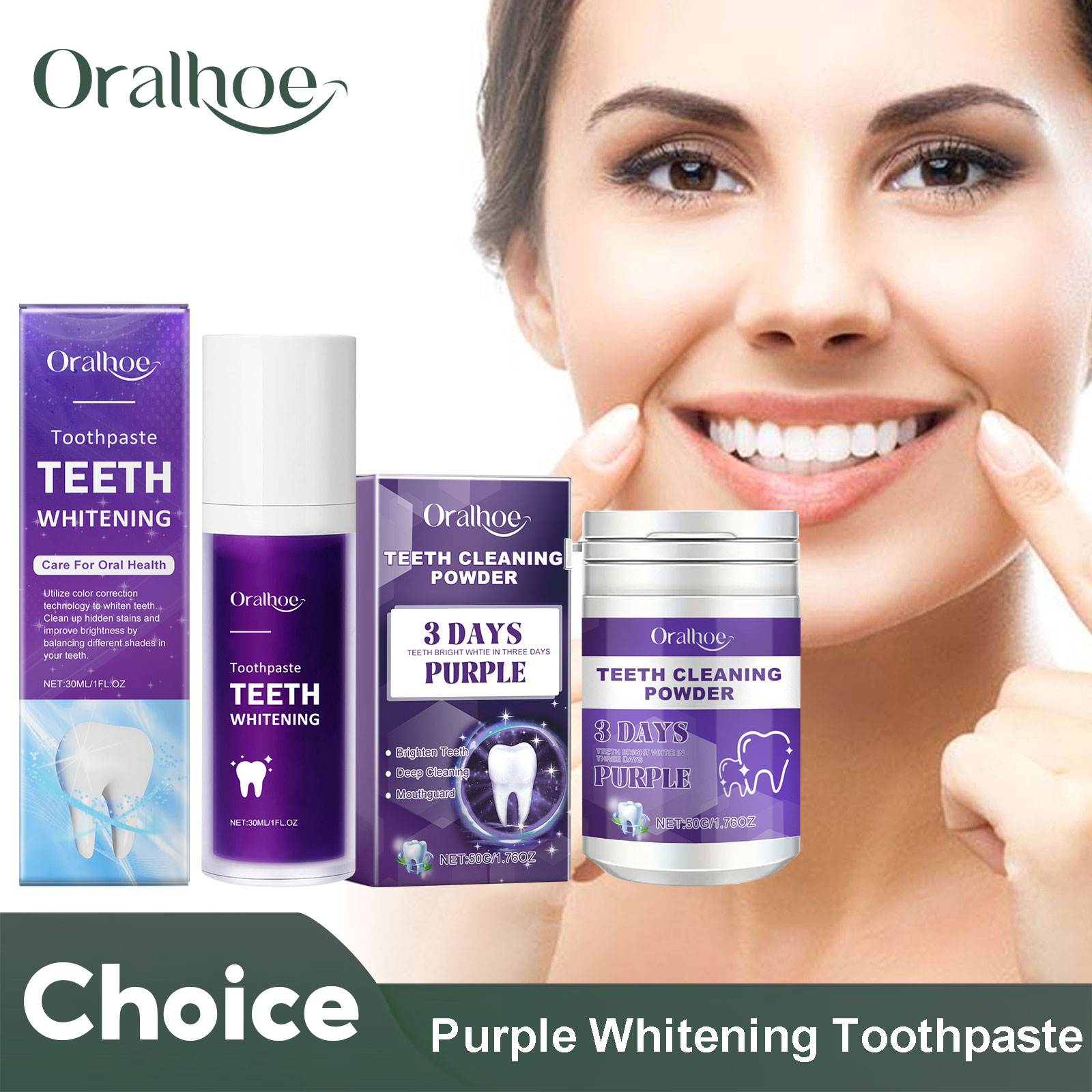 Teeth Whitening Diy - Фиолетовый корректор для отбеливания зубов, зубная