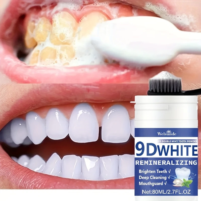 Teeth Whitening Diy - 9D Белый реминерализующий зубной порошок с