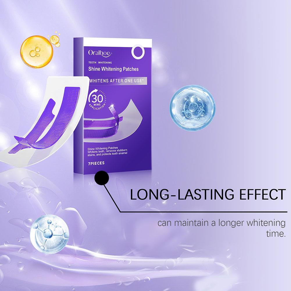 7 шт. фиолетовых полосок для о – обзор и цена Teeth Whitening Bleaching Kit