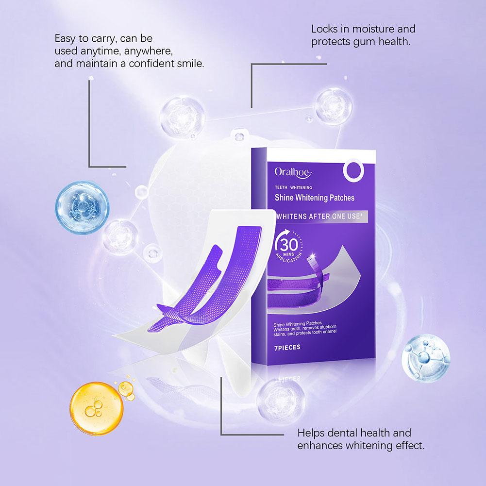 7 шт. фиолетовых полосок для о – обзор и цена Teeth Whitening Bleaching Kit