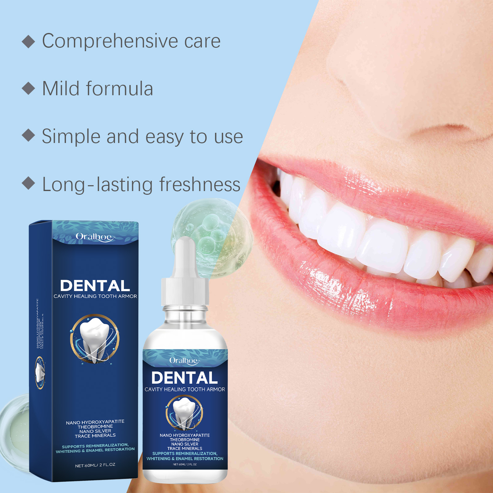 Сыворотка Oralhoe для отбелива – обзор и цена Teeth Whitening And Stain Removal