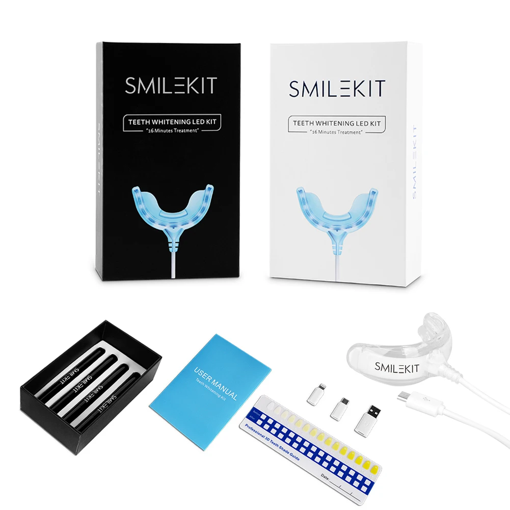 Smart Timing 16, светодиодный  – обзор и цена Teeth Whitening Bleaching Kit