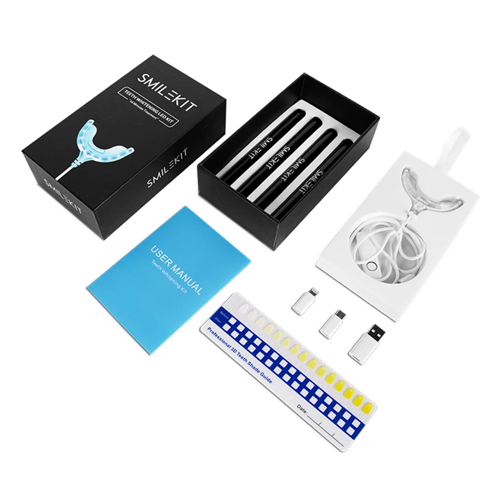 Smart Timing 16, светодиодный  – обзор и цена Teeth Whitening Bleaching Kit
