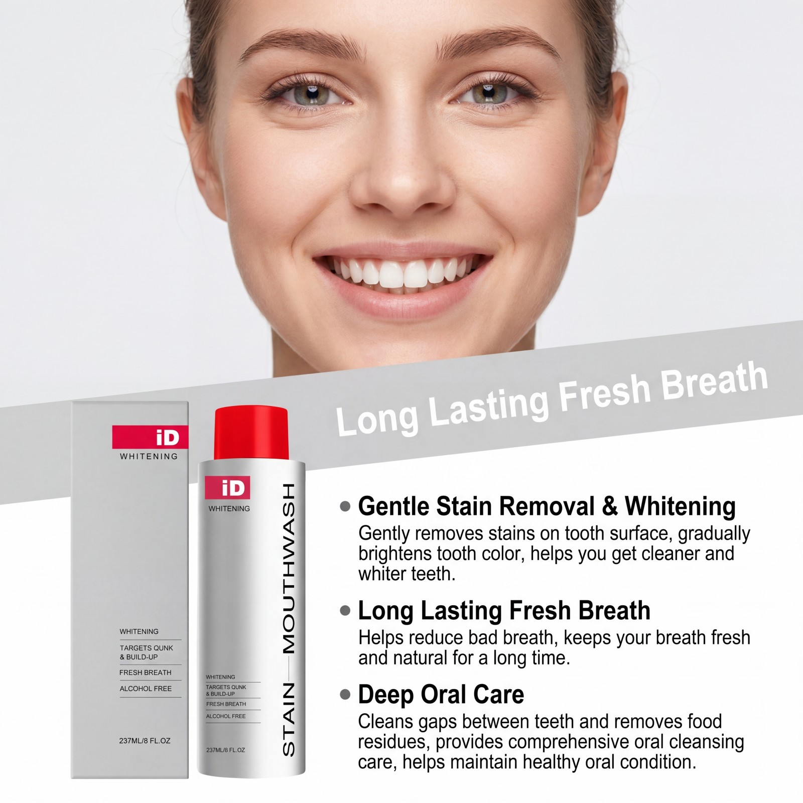 Новый отбеливающий ополаскиват – обзор и цена Teeth Whitening And Stain Removal