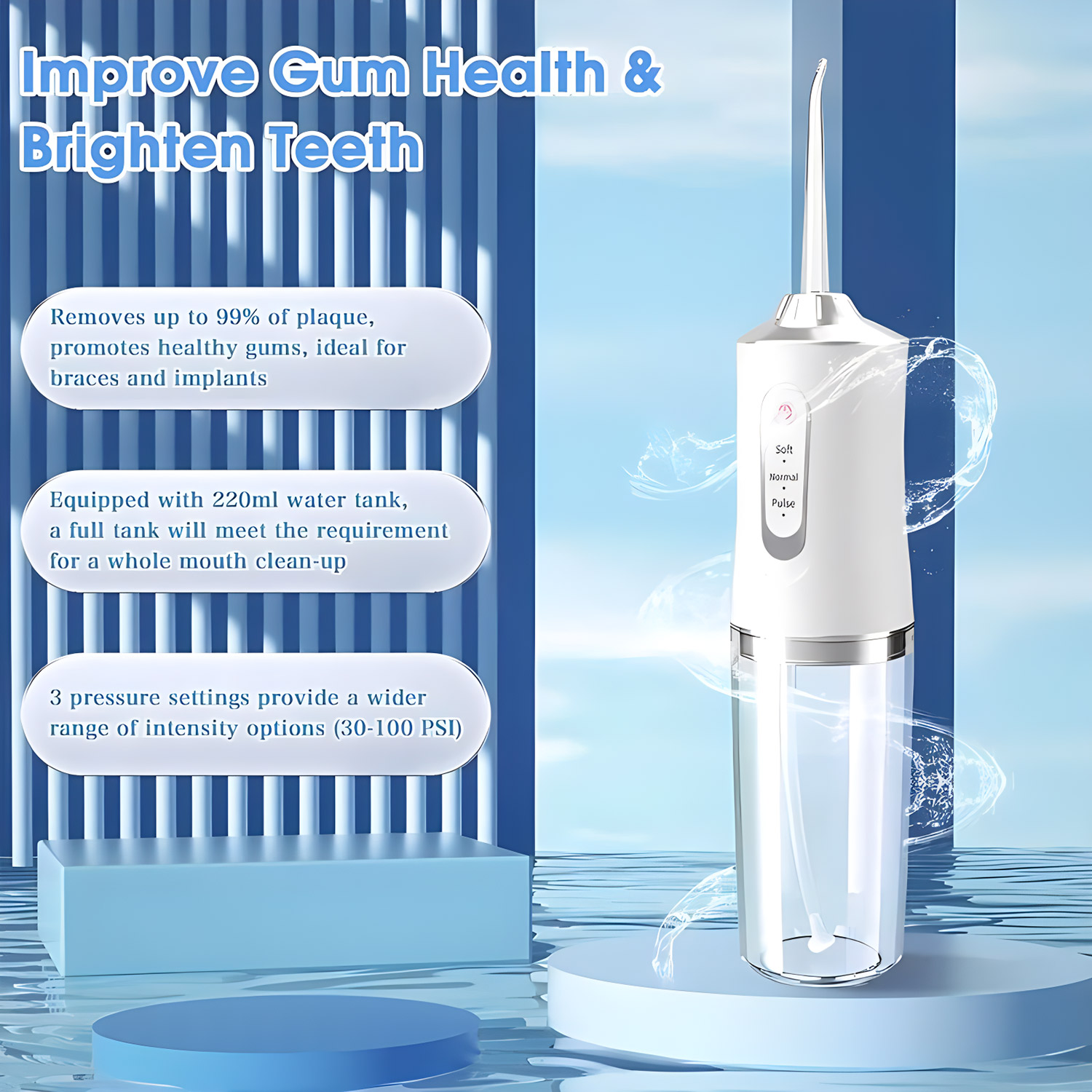 Портативный ирригатор для поло – обзор и цена Water Flosser Cordless