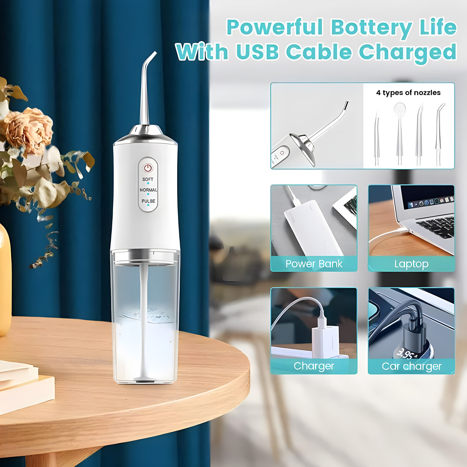 Портативный ирригатор для поло – обзор и цена Water Flosser Cordless