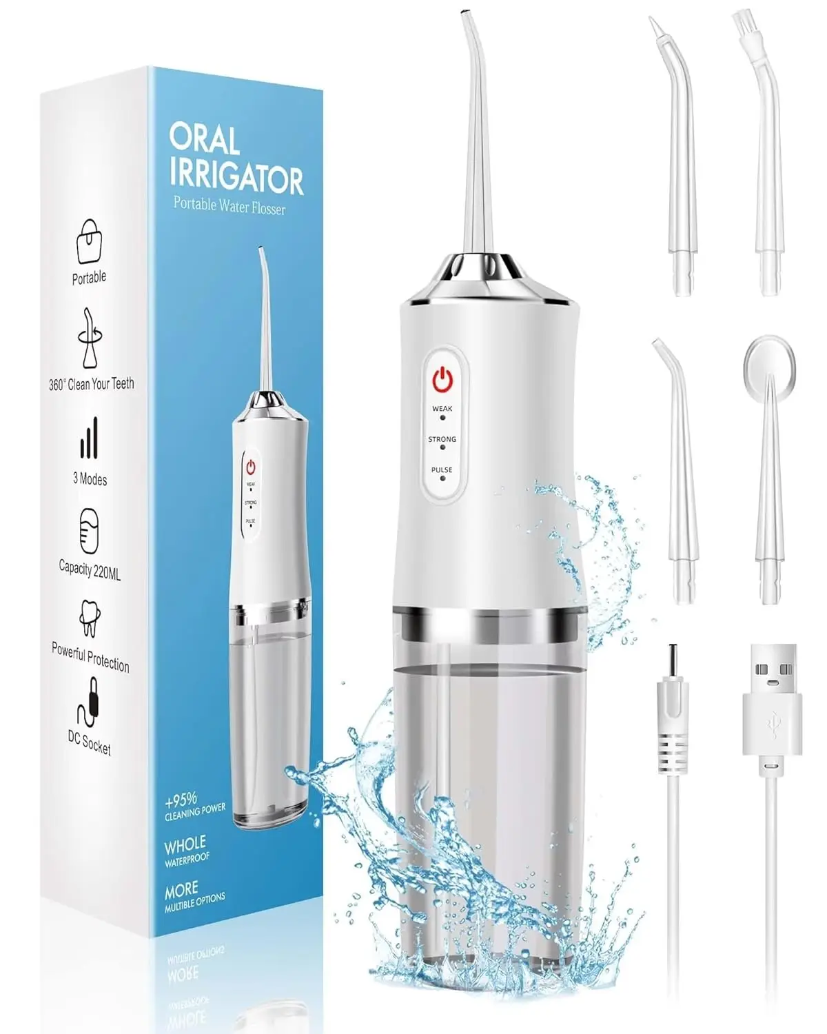 Ирригатор для полости рта, пор – обзор и цена Water Flosser Cordless