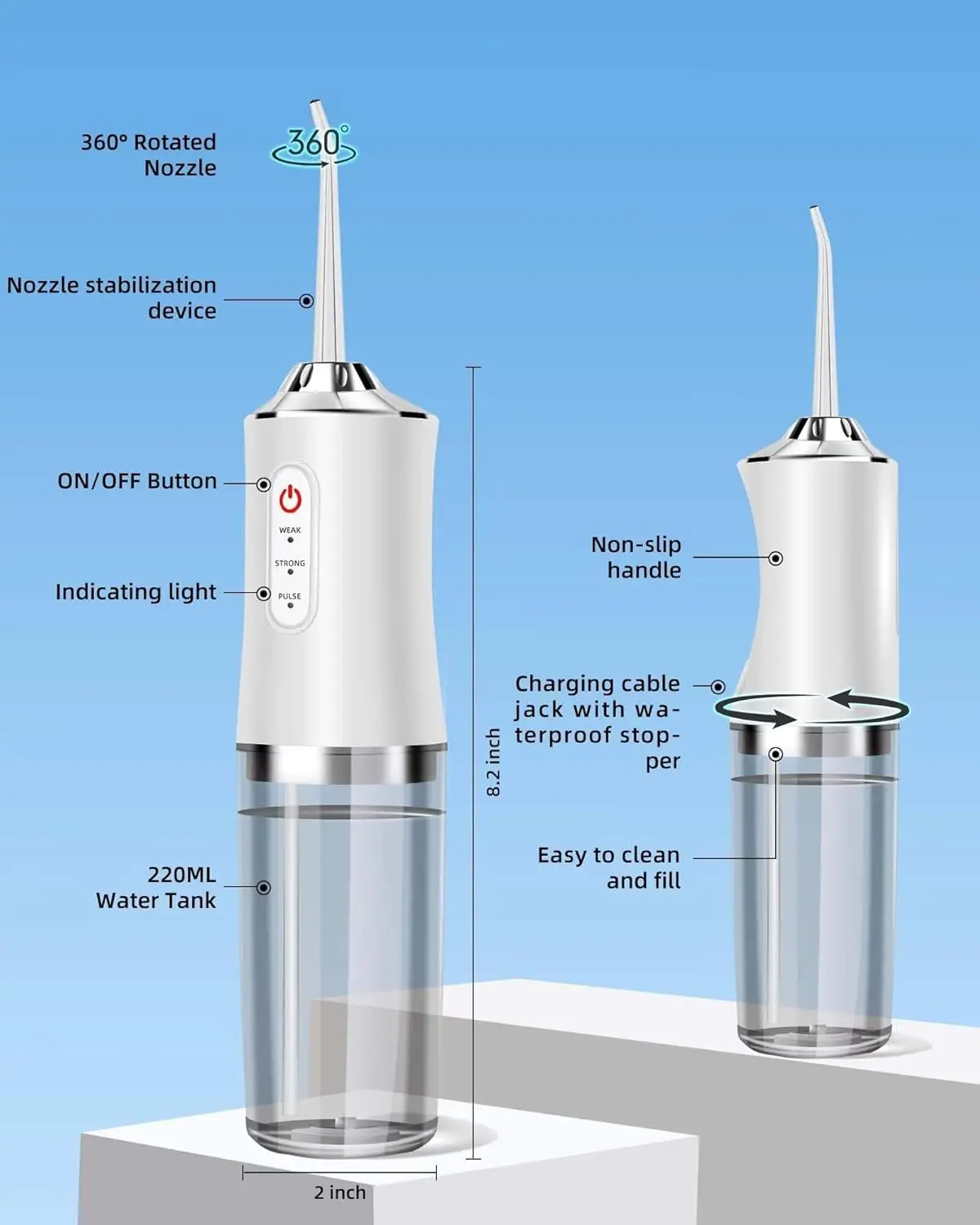 Ирригатор для полости рта, пор – обзор и цена Water Flosser Cordless