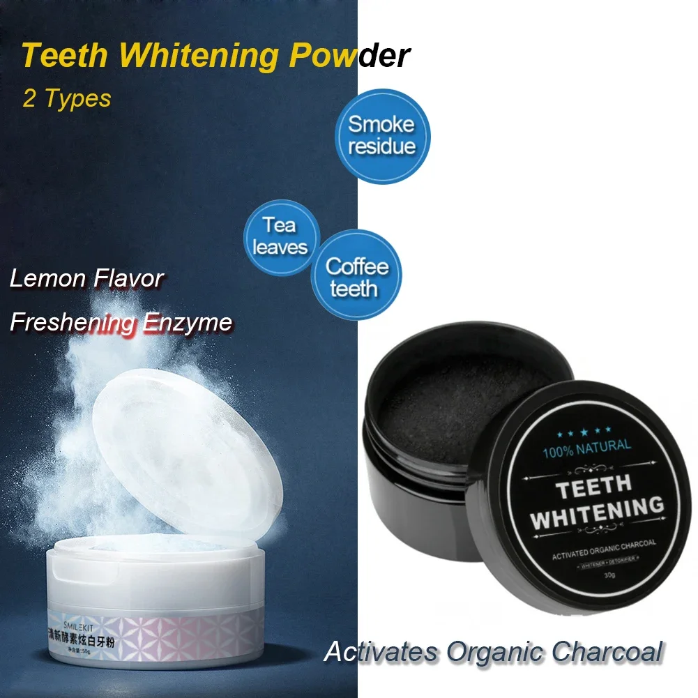 2-х типов порошка для отбелива – обзор и цена Teeth Whitening Activated Organic Charcoal