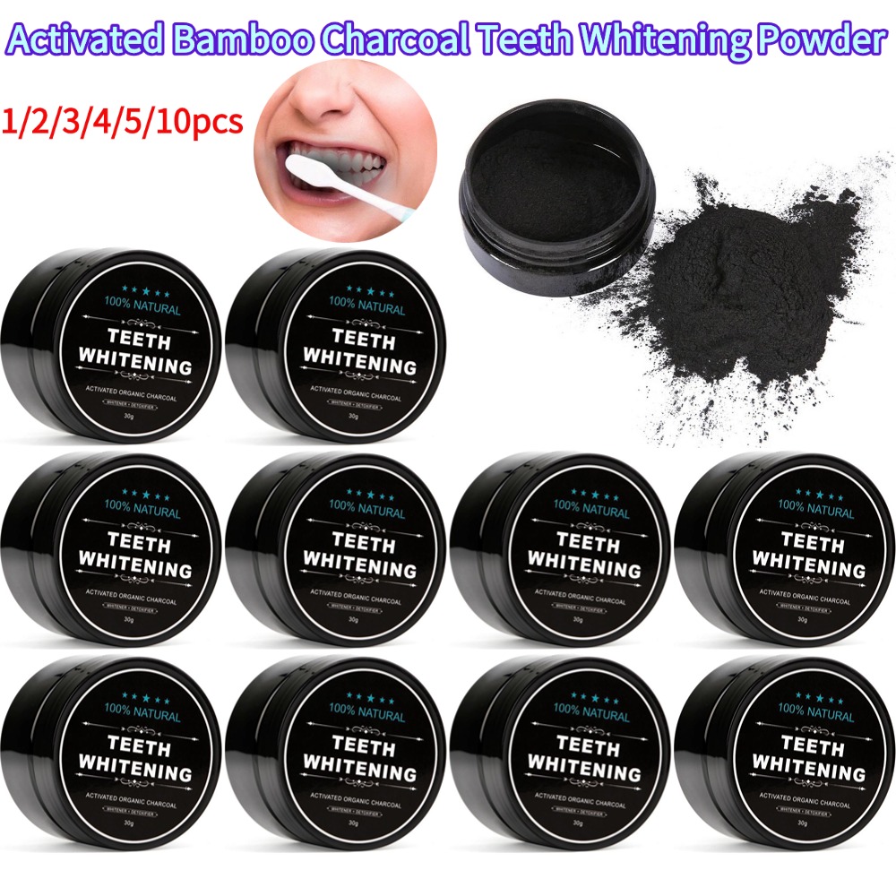 Отбеливающий порошок для зубов – обзор и цена Teeth Whitening Activated Organic Charcoal