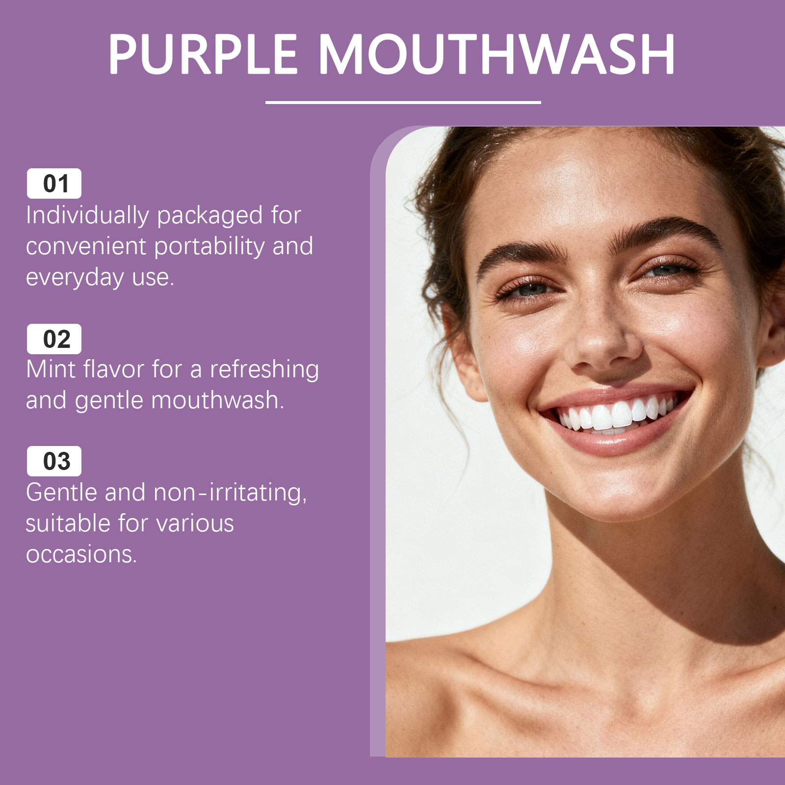 Фиолетовый ополаскиватель для  – обзор и цена Teeth Whitening And Stain Removal